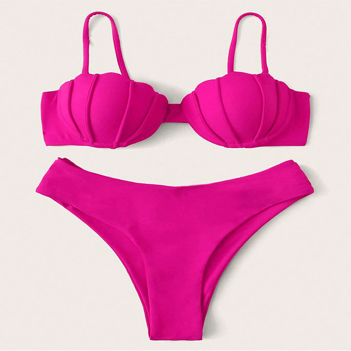 Dame Bikini-sæt med musling-detalje Stilla