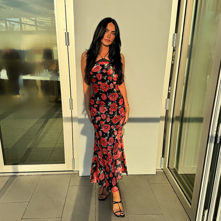 Dame Floral Maxi Kjole Stilla 1751522050