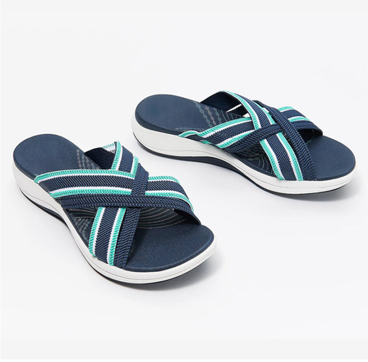 Dame komfort-sandaler med justerbare stropper og ergonomisk fodseng Stilla