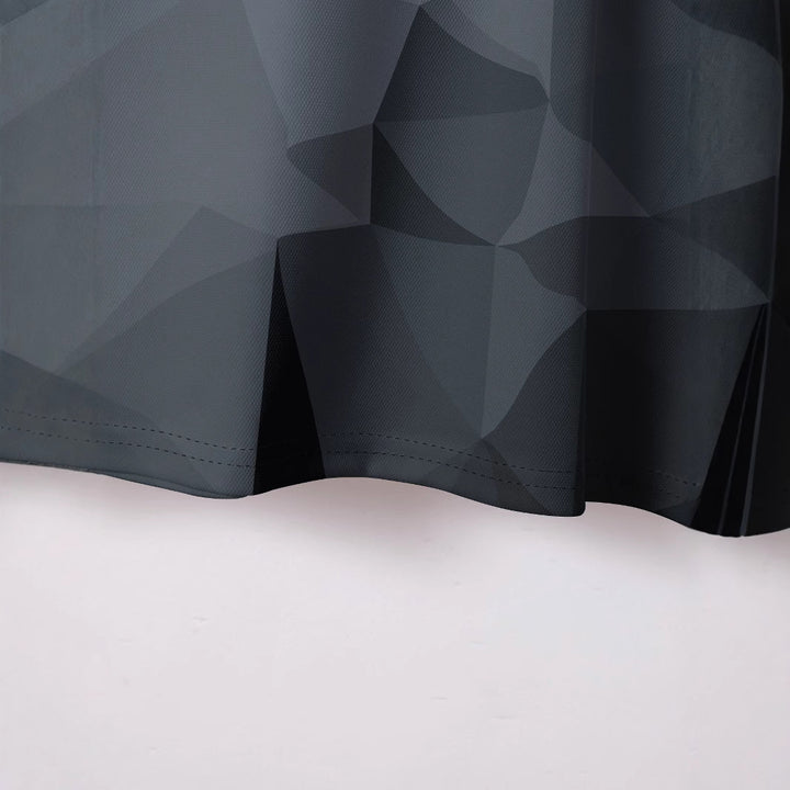 Herrer poloshirt med moderne 3D-trekant design Stilla