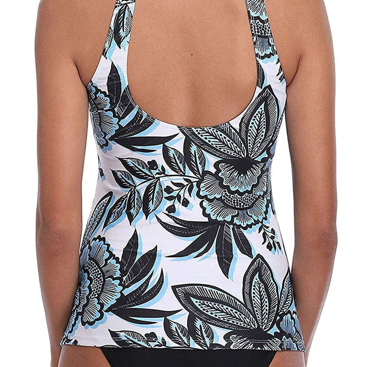 Dame Sporty Tankini med elegant snit og blomsterdesign Stilla