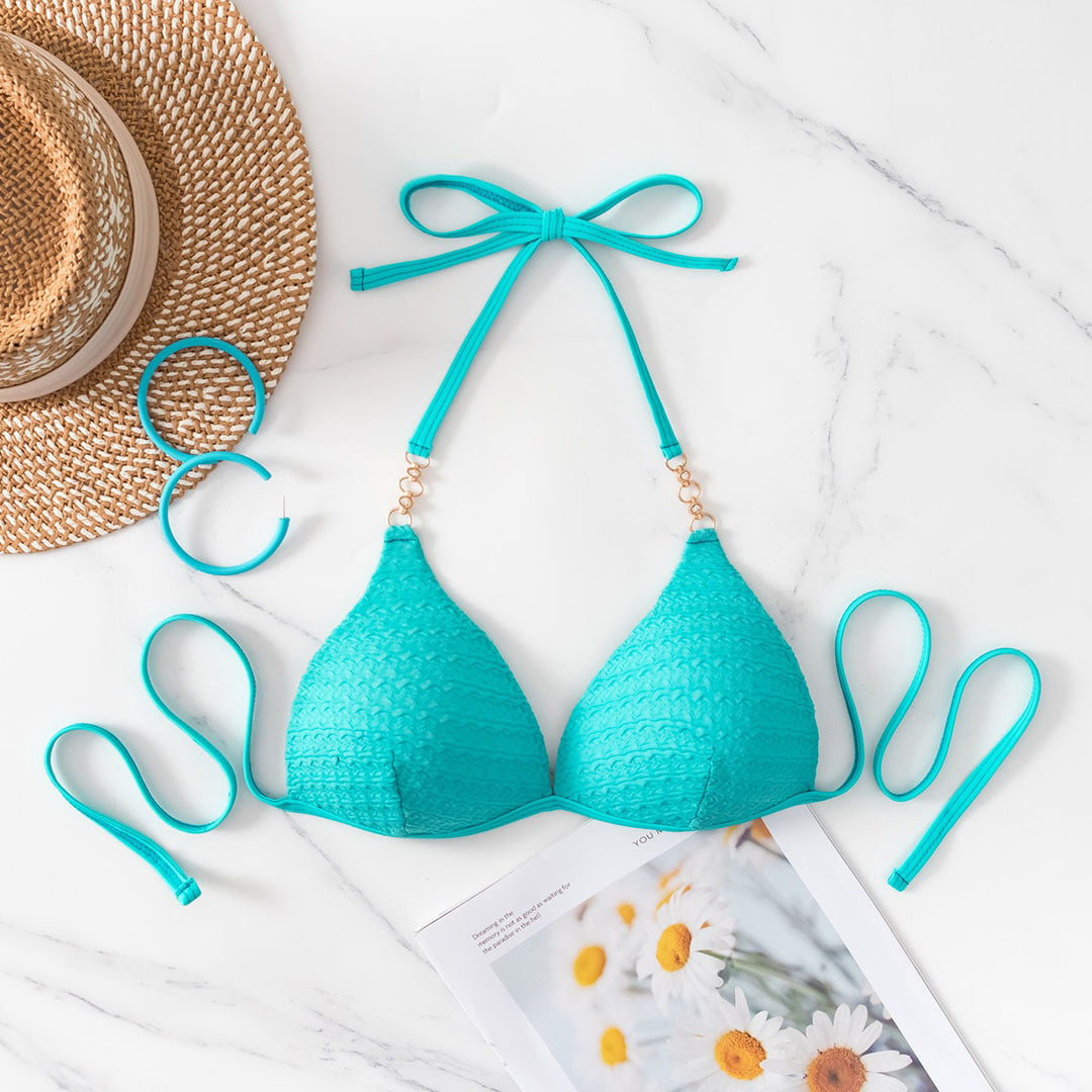 Dame Bikini-top med elegant struktureret design og justerbare stropper Stilla