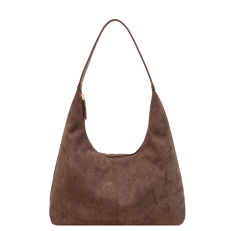 Femme Syntetisk Suede Slouchy Hobo Taske Stilla