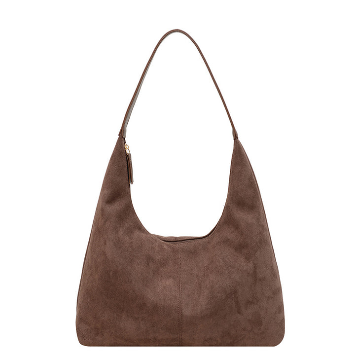Femme Syntetisk Suede Slouchy Hobo Taske Stilla