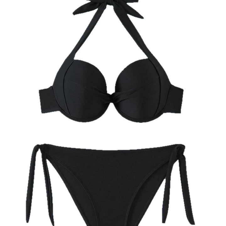Dame Push-Up Bikini med legende knude-design Skovae