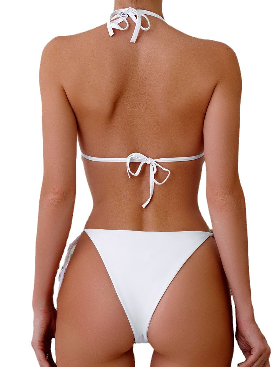 Femme Rynket Bandeau Bikini Sæt Stilla