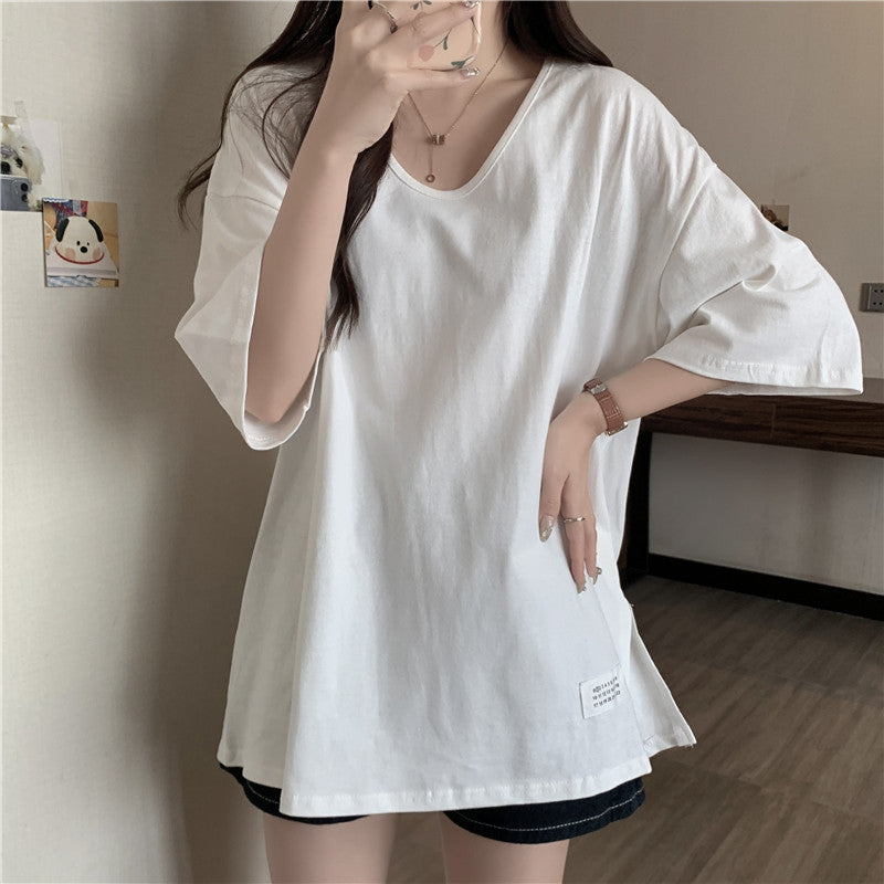 Femme Blød Bomuld Oversized T-Shirt Stilla