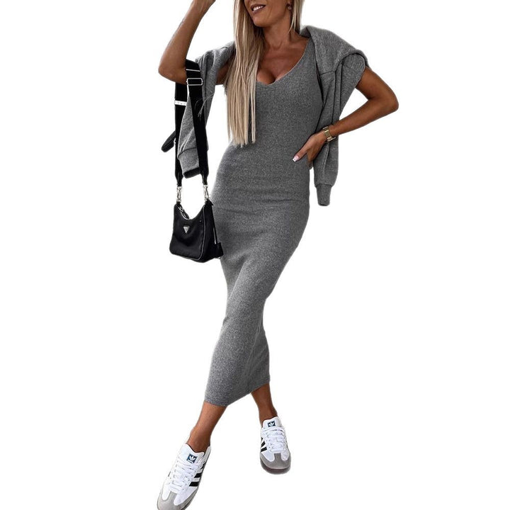 Dame afslappet sweatshirt-kjole med asymmetrisk snit og oversized pasform Stilla