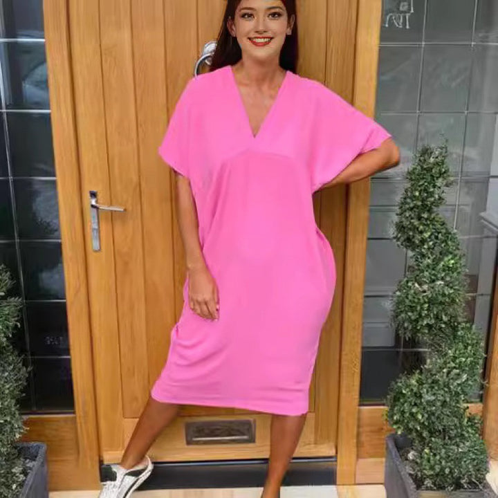 Dame Relaxed Fit Oversized T-shirt Kjole Stilla