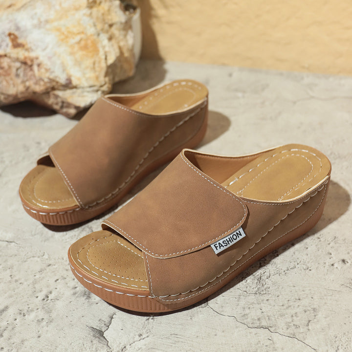 Dame Bequem Clogs med Plateau og moderigtigt Design Stilla