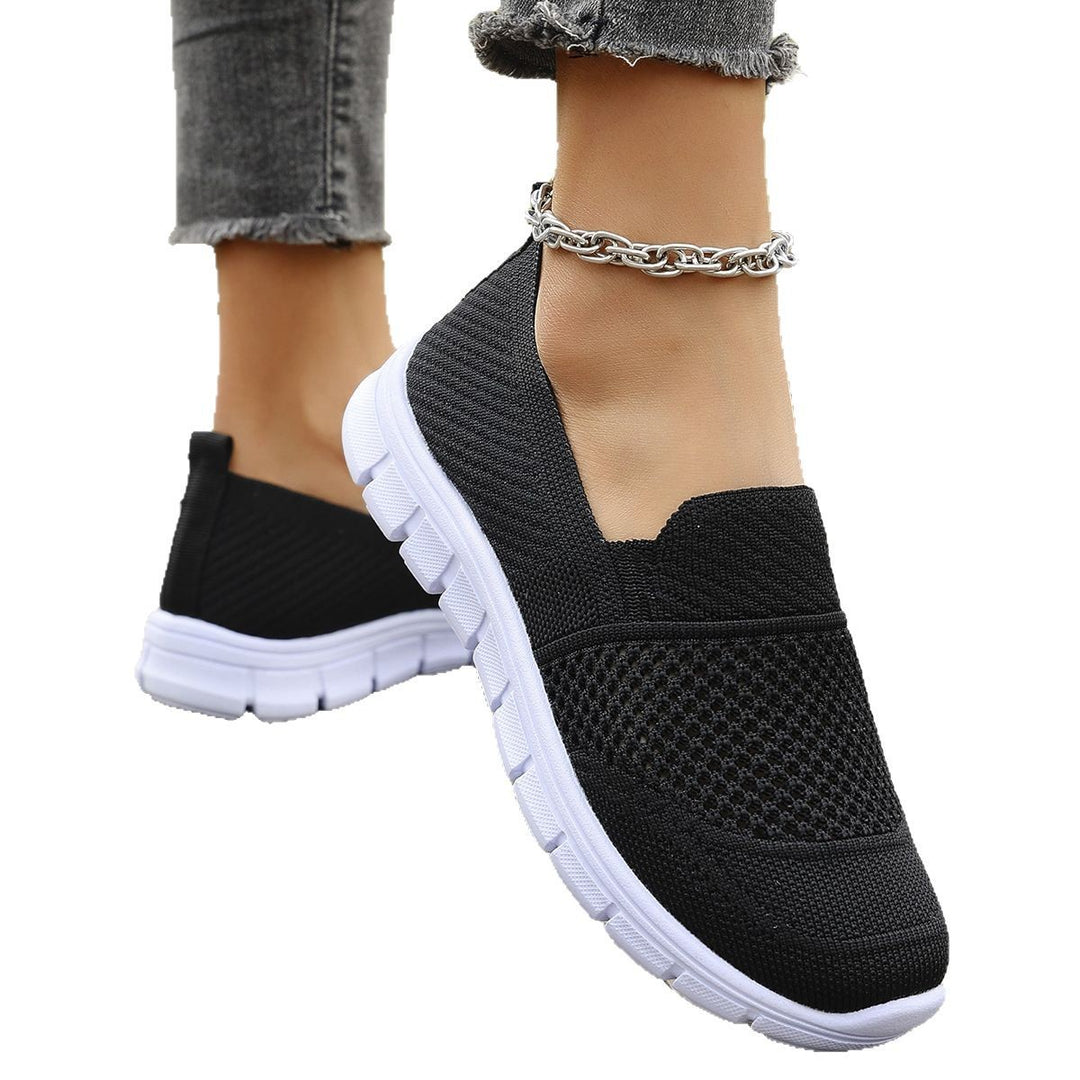 Dame Slip-On Sneakers med åndbart mesh-overmateriale og skridsikker sål Stilla