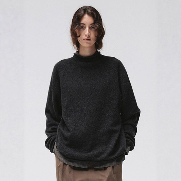Kvinders høje hals behagelig strik sweater Stilla