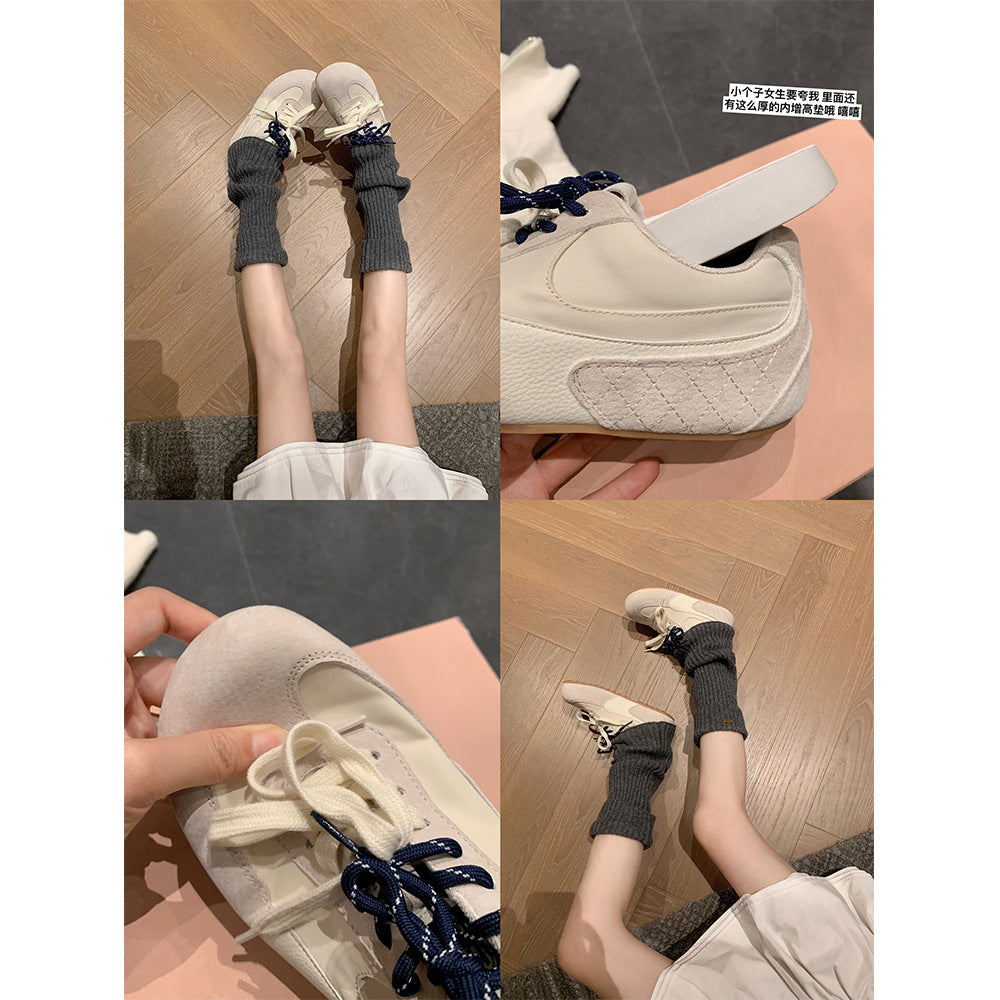 Dame Retro-inspirerede Low-Top Sports Sneakers med quiltede detaljer Stilla