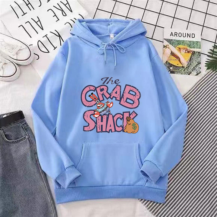 Kvinder hoodie med kreativ krabbe motiv Skovae