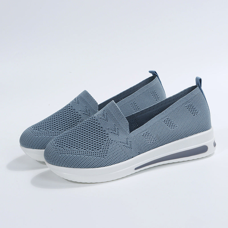 Dame Ergonomiske Slip-On Sneakers i åndbart Mesh-materiale Stilla