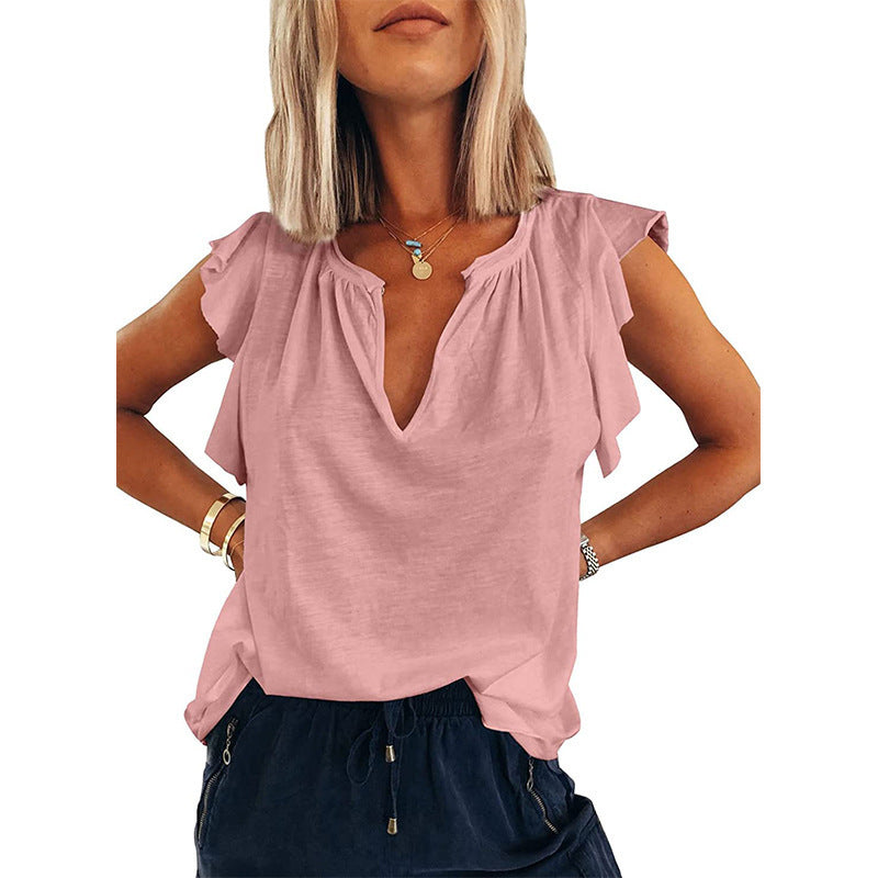Damebluse med flæseudsnit Stilla