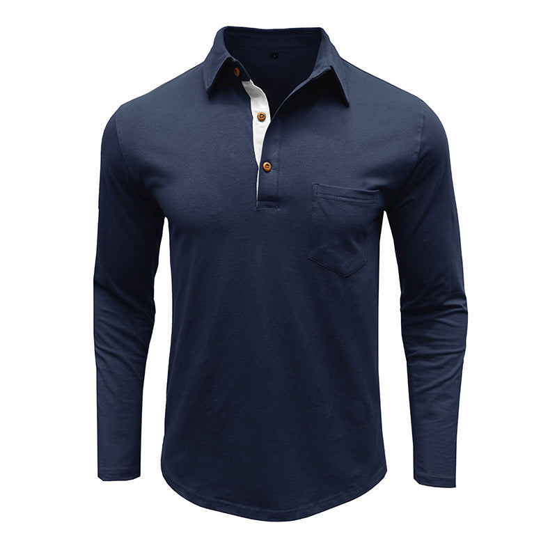 Herre Langærmet Polo T-shirt Stilla
