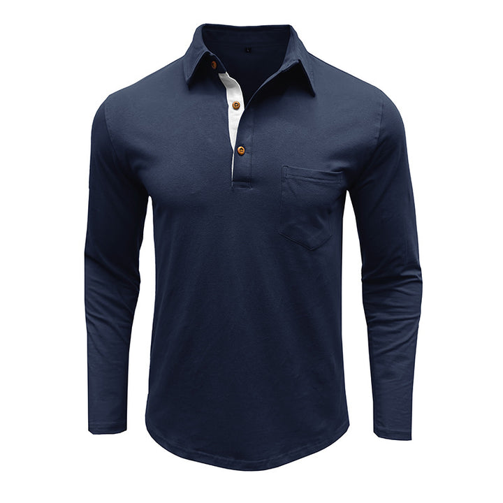 Herre Langærmet Polo T-shirt Stilla