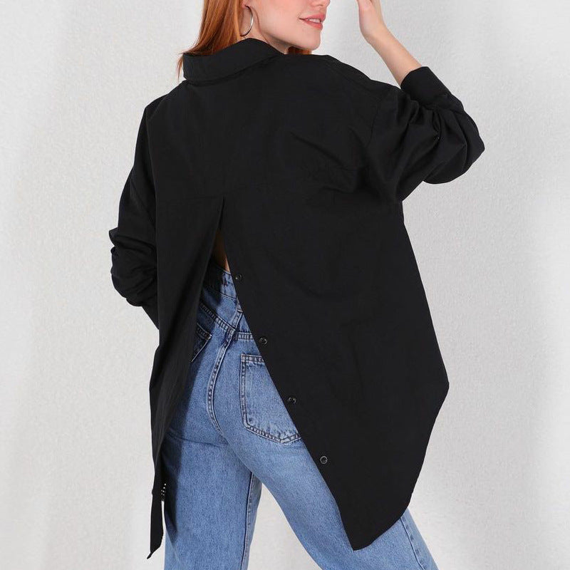 Dame Oversized Skjorte Stilla