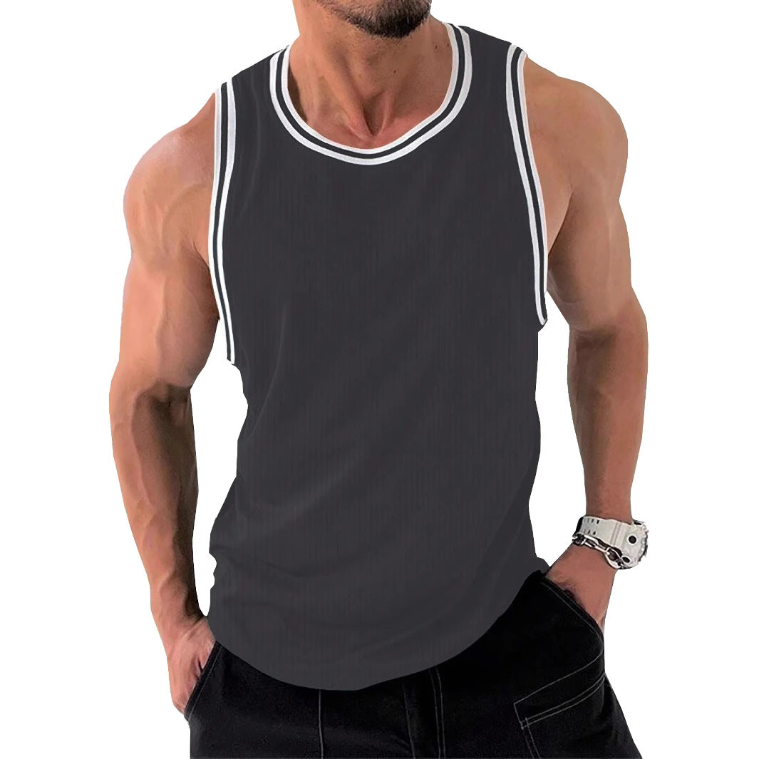 Herrernes Sporty Fitness Tanktop med åndbart materiale Stilla