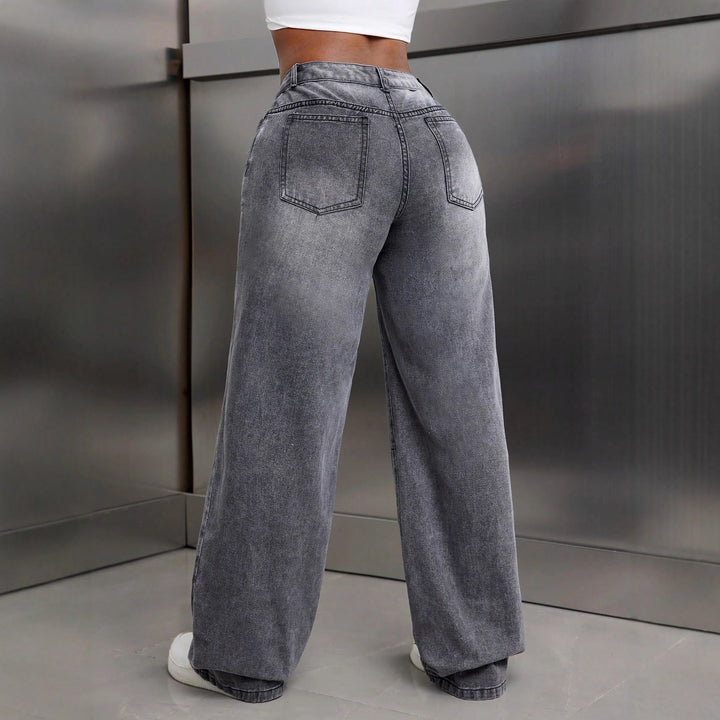 Kvinders fashionable brede jeans lavet af højkvalitets denim Stilla