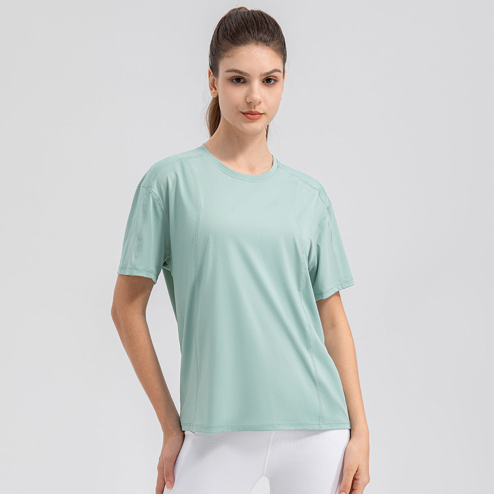 Dame Sporty funktionelt T-shirt med åndbar teknologi og løs pasform Stilla
