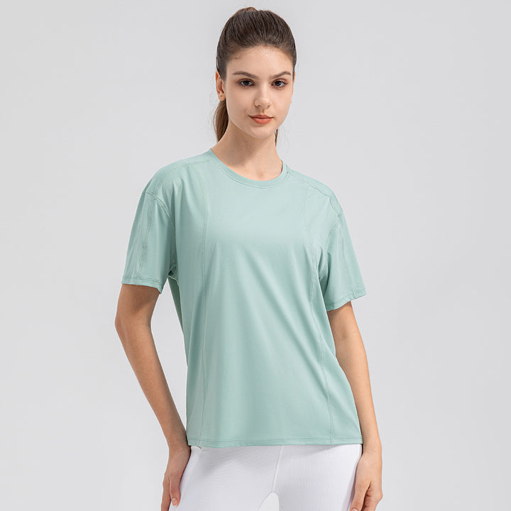 Dame Sporty funktionelt T-shirt med åndbar teknologi og løs pasform Stilla