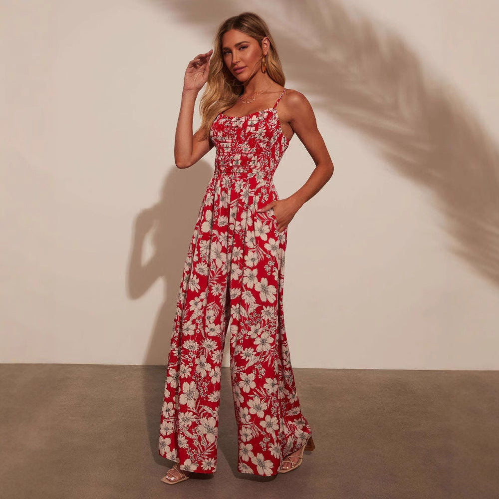 Kvinder Elegant Casual Maxi Kjole med Blomster Mønstre Stilla