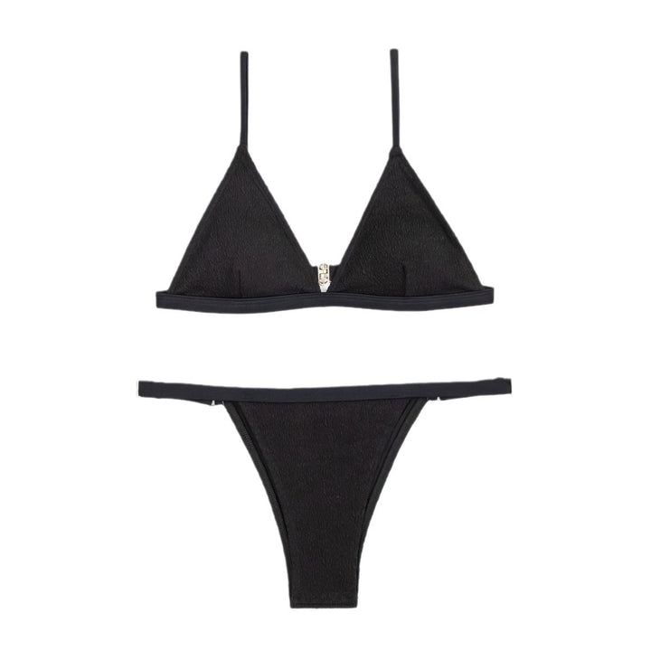 Dame Triangel-Bikini-Sæt med justerbare stropper og sømløst design Stilla