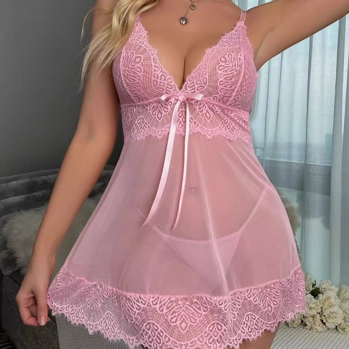 Dame Gennemsigtig Spids Babydoll Nattøj Stilla