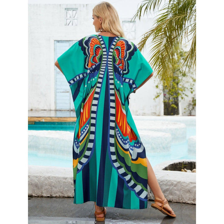 Femme Vibrant Maxi Kaftan Kjole Stilla