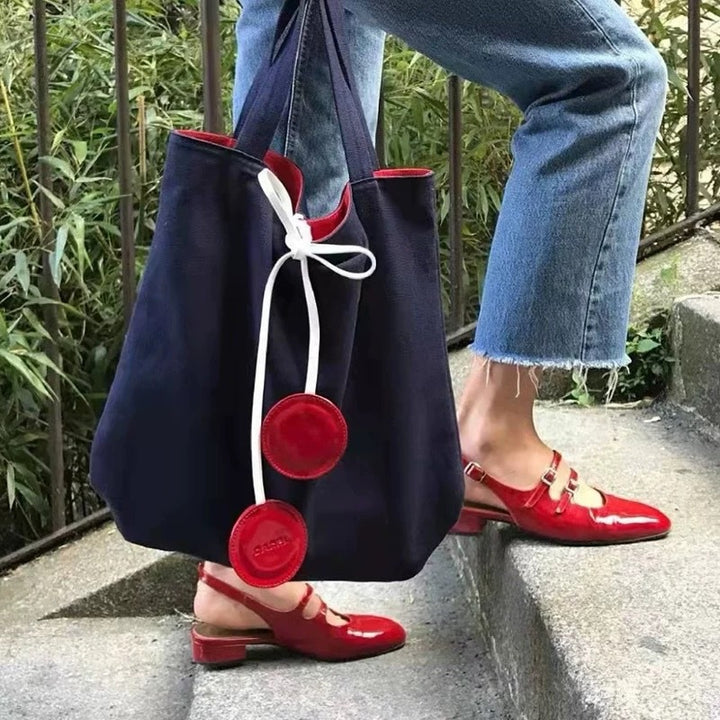 Dame Slingback Ballerinas med mode remme og elegant design Stilla