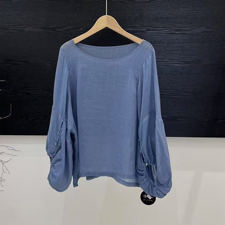 Dame Casual Ballonærme Bluse Stilla