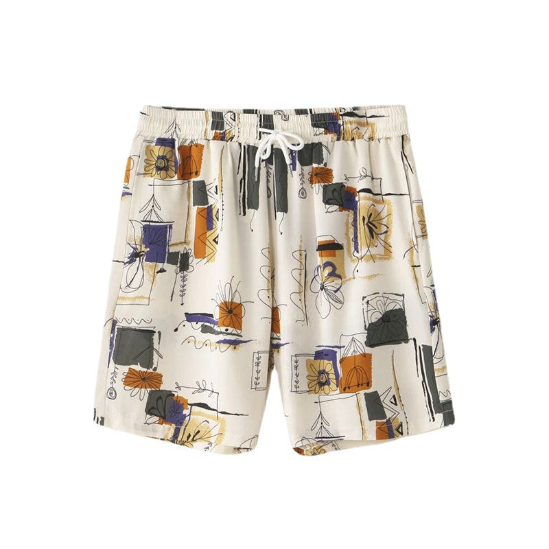 Dame pyjamasæt med modermønster og behagelige shorts Stilla