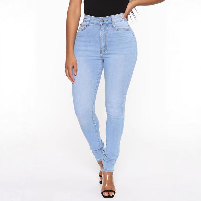 Dame Højtaljede Skinny Jeans i elegant design Stilla