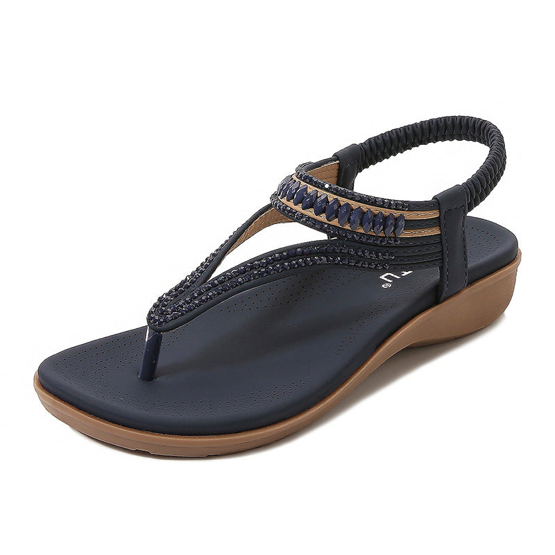Dame Elegante og komfortable tæer-separator-sandaler med moderigtigt fodseng Stilla