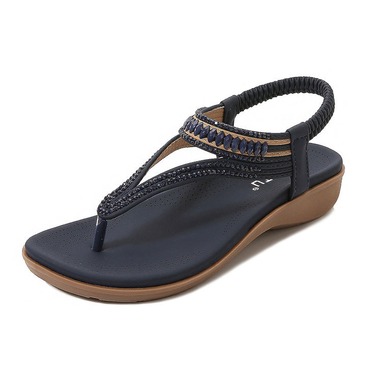 Dame Elegante og komfortable tæer-separator-sandaler med moderigtigt fodseng Stilla