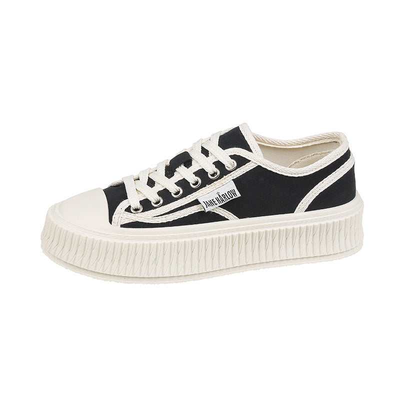 Dame Chunky Sneakers med moderne hahneder-mønster og skridsikker sål Stilla
