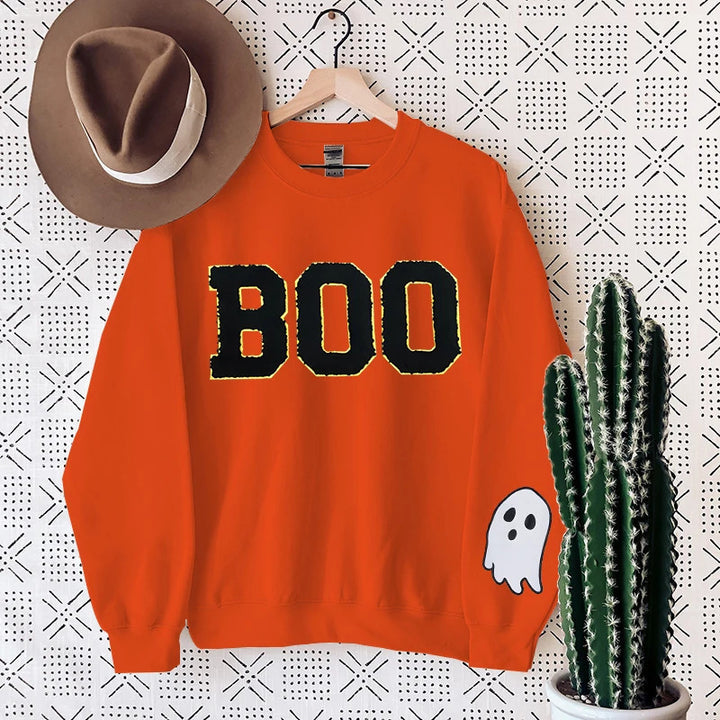 Kvinder sweatshirt med skræmmende print Stilla
