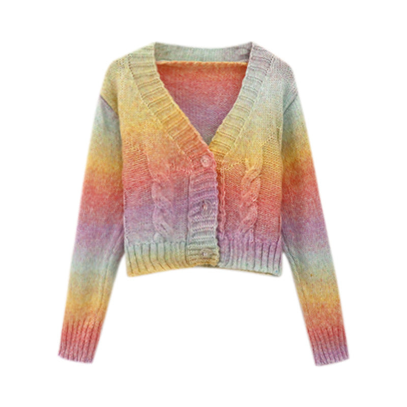 Femme Forkortet Fletstrik Cardigan Stilla