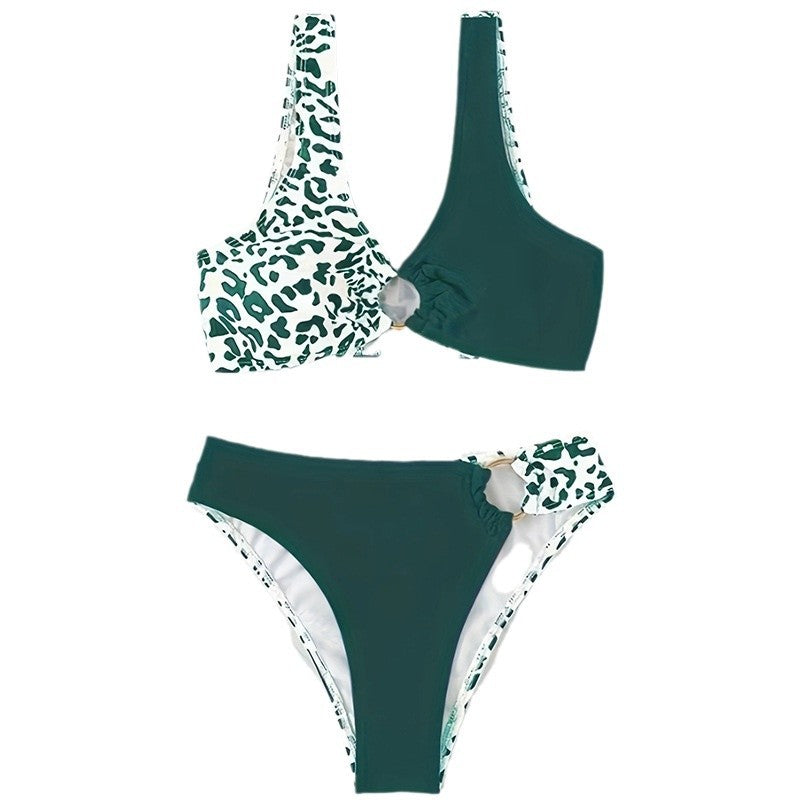 Dame bikini-sæt med raffinerede flæse-detaljer og moderne knude-design Stilla