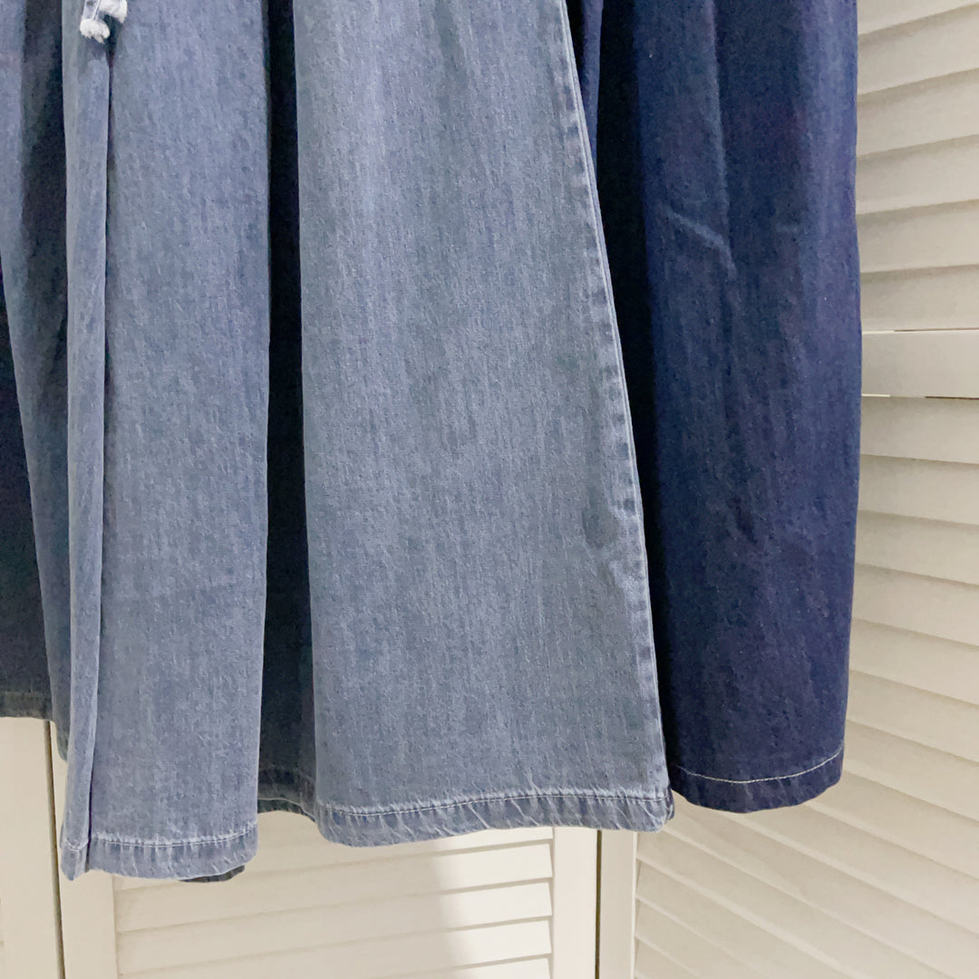 Dame Høj talje Denim Maxi-Nederdel Stilla