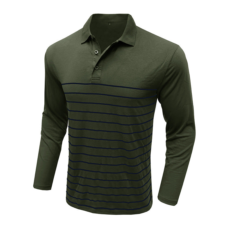 Herrer Langærmet Poloshirt Stilla