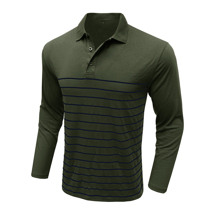 Herrer Langærmet Poloshirt Stilla