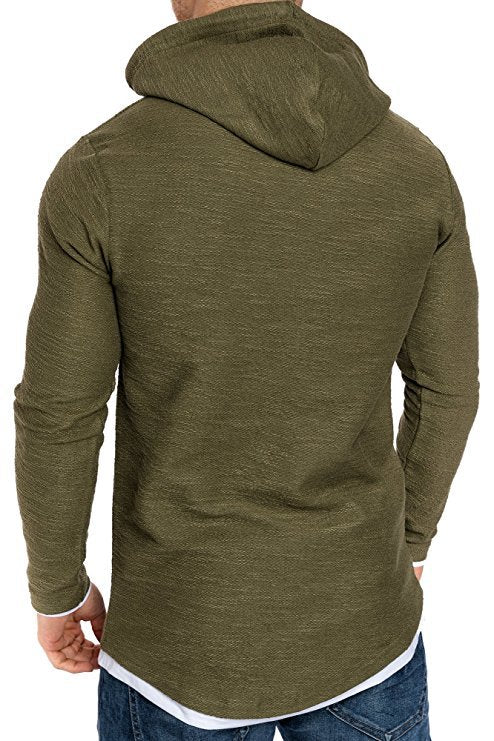 Herrer Stilfuld Langærmet Hoodie Top Stilla