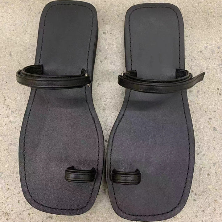 Dame Chic Metallic Slide Sandaler Stilla