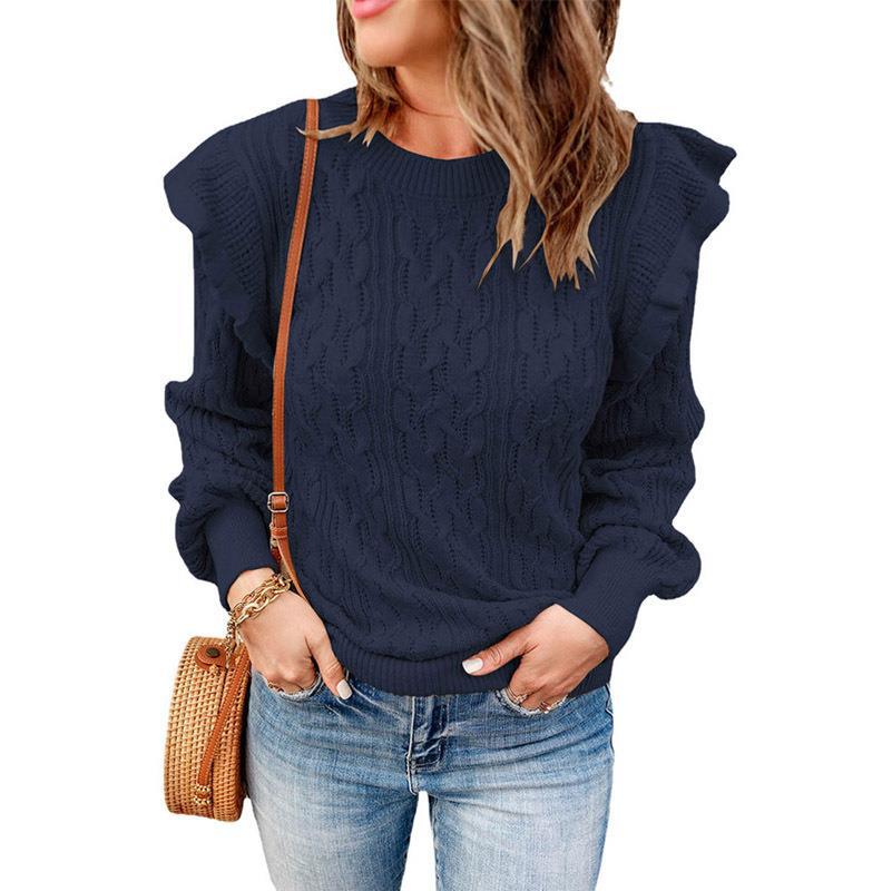 Stilla | Løs Langærmet Basislagensweater-Ovenpå