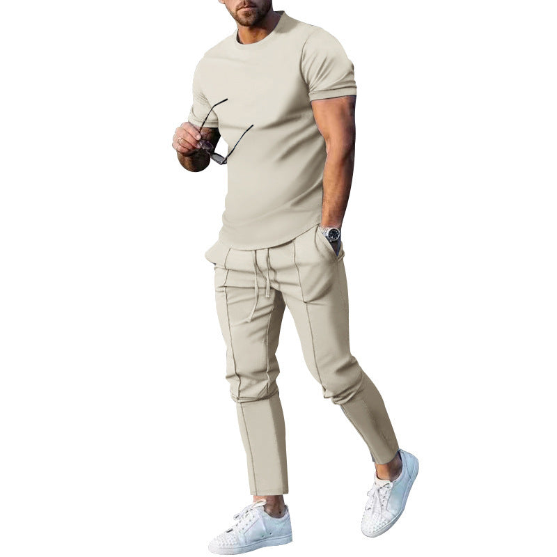 Herrer afslappet fritidsoutfit med elastisk talje og behagelige lommer Stilla