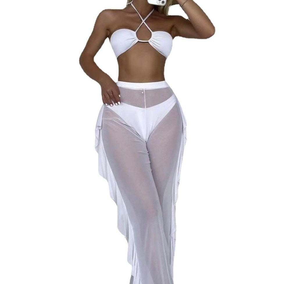 Dame bikini sæt med moderigtige overkjole og unikt design Stilla