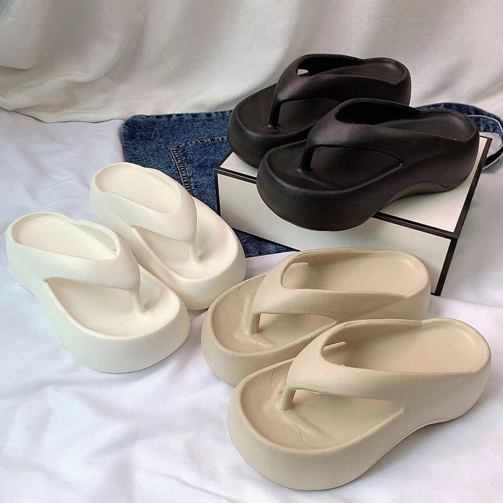 Dame komfortable platform-sandaler med ergonomisk fodseng Stilla